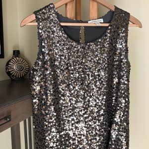 Coldwater Creek copper colored sequin top